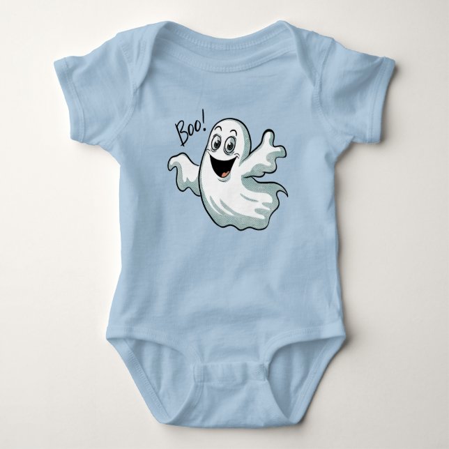 Body Para Bebé Ghost Cute Happy (Anverso)