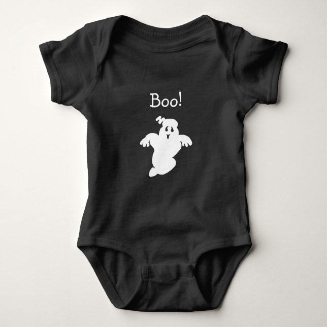 Body Para Bebé Ghost Halloween Bodysuit (Anverso)