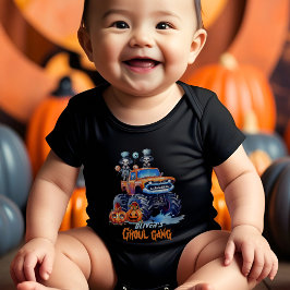 Body Para Bebé Ghoul Ghoul Gang Skeleton Cute Halloween