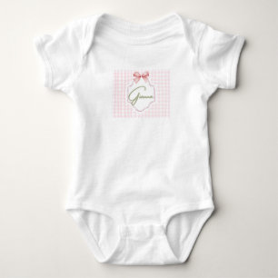Body Para Bebé Gianna Baby Nursery Bow&Gingham