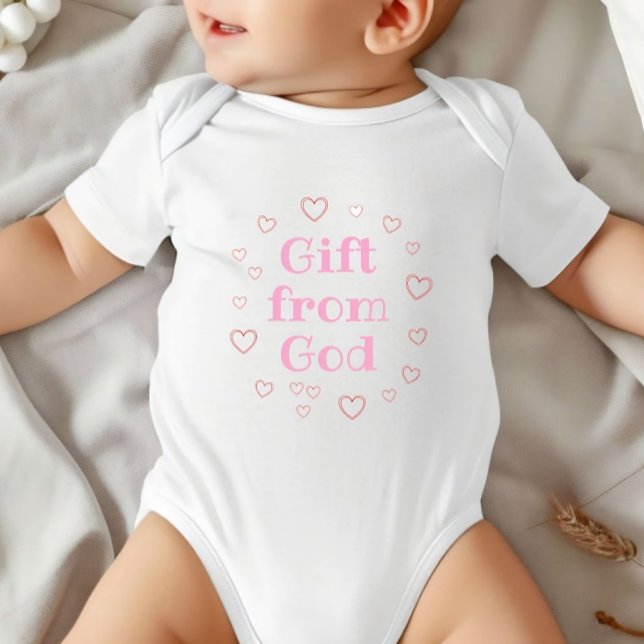 Body Para Bebé Gift From God, Religious Girl Baby Gift, Bapstism (Gift from God)