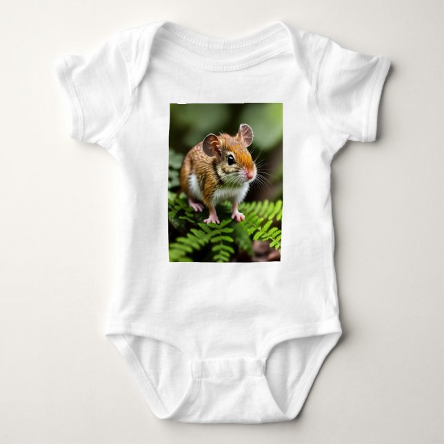 Body Para Bebé Ginger Australian Hopping Mouse, Baby Bodysuit (Anverso)
