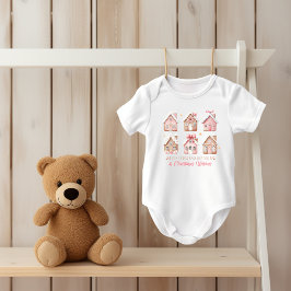 Body Para Bebé Gingerbread Kisses Christmas Baby Bodysuit