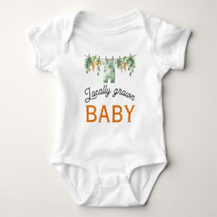 Body Para Bebé Gingham Clothesline Baby Shower de crecimiento loc