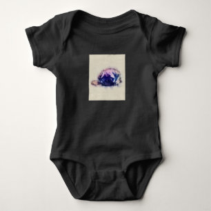 Body Para Bebé Gira de los amantes del pug pippy Sketch Pug Dog