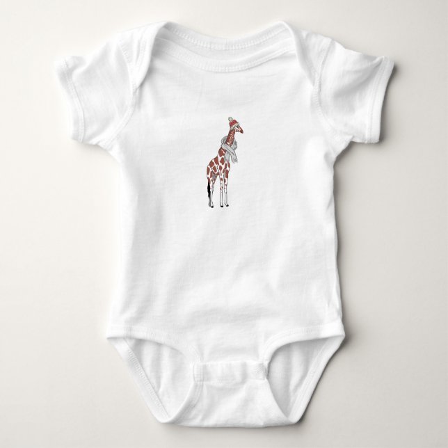 Body Para Bebé Girafa de invierno (Anverso)