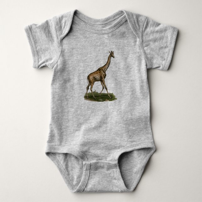 Body Para Bebé Giraffe Bodysuit para los amantes de la jirafa que (Anverso)