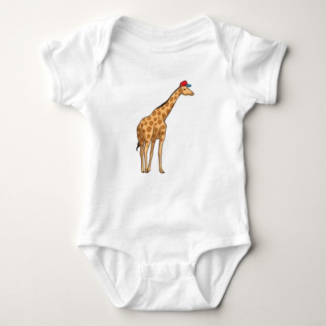 Body Para Bebé Giraffe Cap (Anverso)