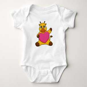 Body Para Bebé Giraffe con corazón
