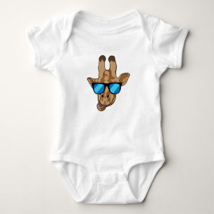 Body Para Bebé Giraffe con gafas de sol