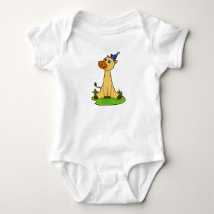 Body Para Bebé Giraffe con gorra Fiesta