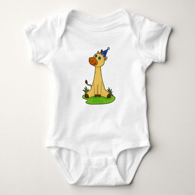 Body Para Bebé Giraffe con gorra Fiesta (Anverso)