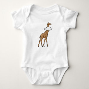 Body Para Bebé Giraffe con nubes