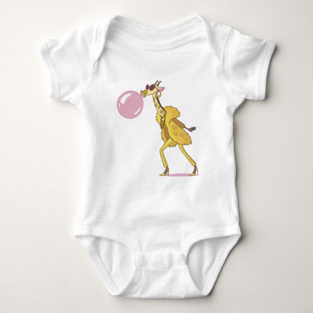 Body Para Bebé Giraffe Personalizado de Guay en la cubierta de un (Anverso)