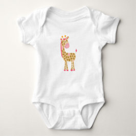 Body Para Bebé Giraffe rosa Baby Bodysuit