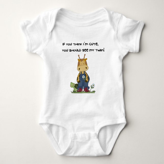 Body Para Bebé giraffe twin (Anverso)