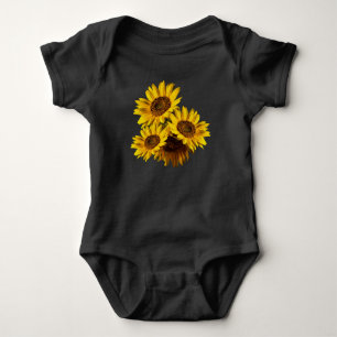 Body Para Bebé Girasoles 