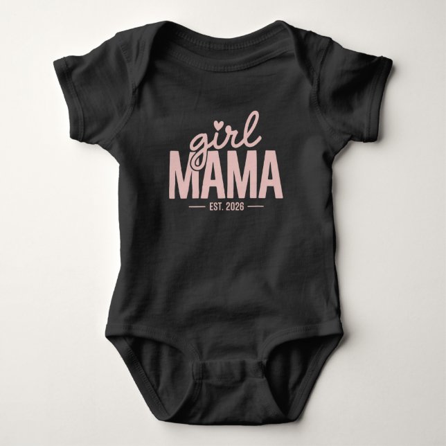 Body Para Bebé Girl Mama Est 2026 Pregnancy Reveal Mom To Be  (Anverso)