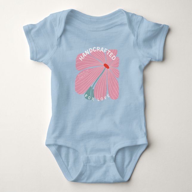 Body Para Bebé Girls' Handcrafted For Love (Anverso)