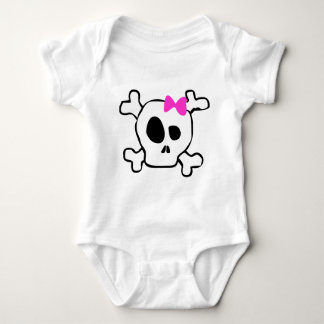 Body Para Bebé Girly Skull