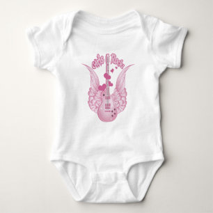 Body Para Bebé Girly Winged Guitar