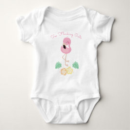 Body Para Bebé Girona Flocking Cute Gracioso Flamingo Tropical Pi