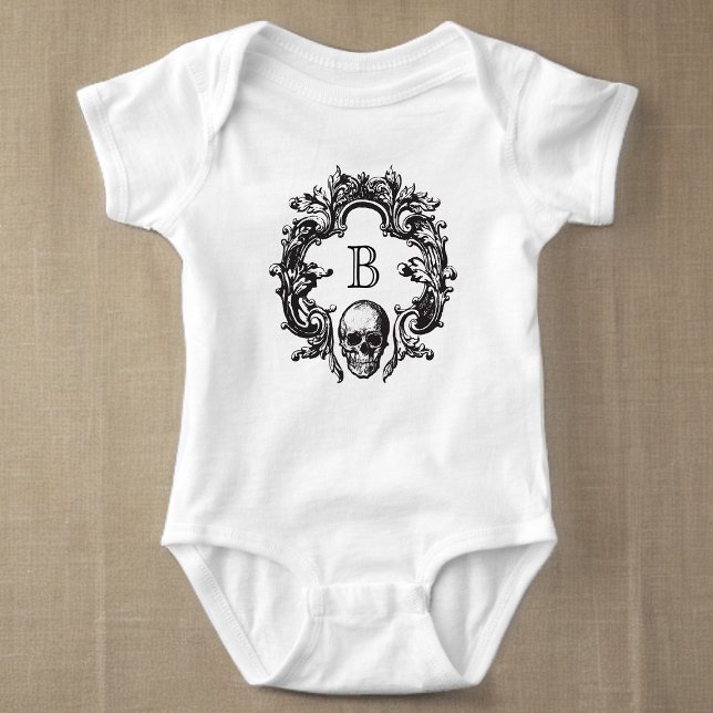 Body Para Bebé Glam gótico | Baby Bodysuit | Negro (For the LIttlest Inhabitant of the castle.)