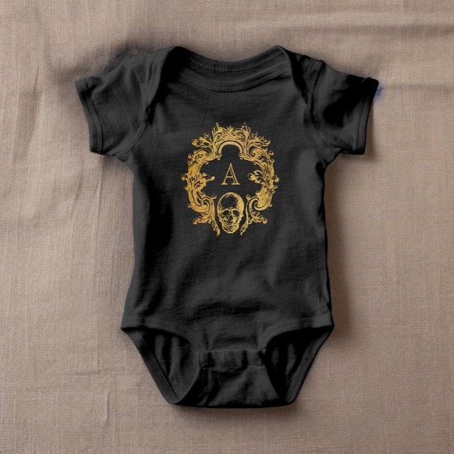 Body Para Bebé Glam gótico | Baby Bodysuit | Oro (For the littlest inhabitant of the castle.)