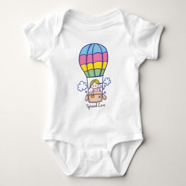 Body Para Bebé Globo aerostático (Anverso)