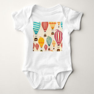 Body Para Bebé Globo de aire: diseño de patrones lúdicos.