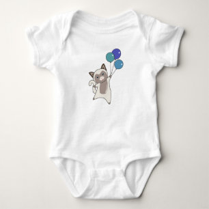 Body Para Bebé Globos de gatos gatitos adoran animales grisáceos