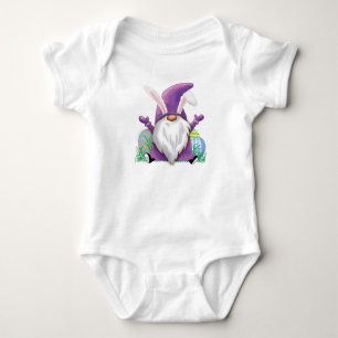 Body Para Bebé Gnome púrpura de Pascua