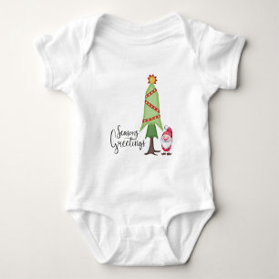 Body Para Bebé Gnome Seasons Greetings