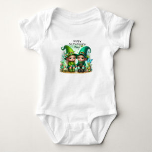 Body Para Bebé Gnomes de bebé del Día de San Patricio