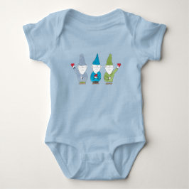Body Para Bebé Gnomos Con Corazones Imán