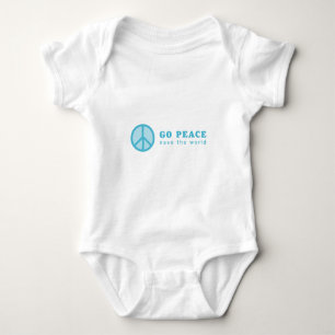 Body Para Bebé Go Peace (Azul)