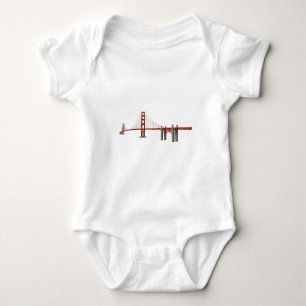 Body Para Bebé Golden Gate Bridge: Modelo 3D: