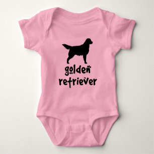 Body Para Bebé Golden retriever fresco del texto