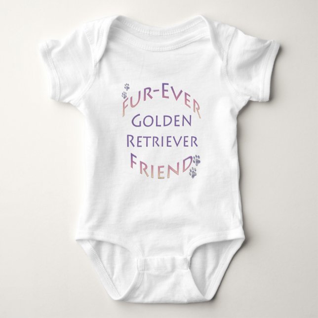 Body Para Bebé Golden Retriever Furever (Anverso)