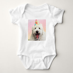Body Para Bebé Goldendoodle Con Fiesta Gorra