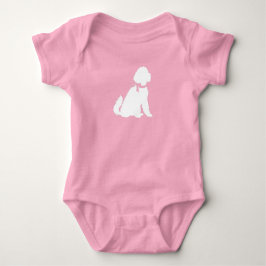 Body Para Bebé Goldendoodle Dog Chica rosa Baby Shower