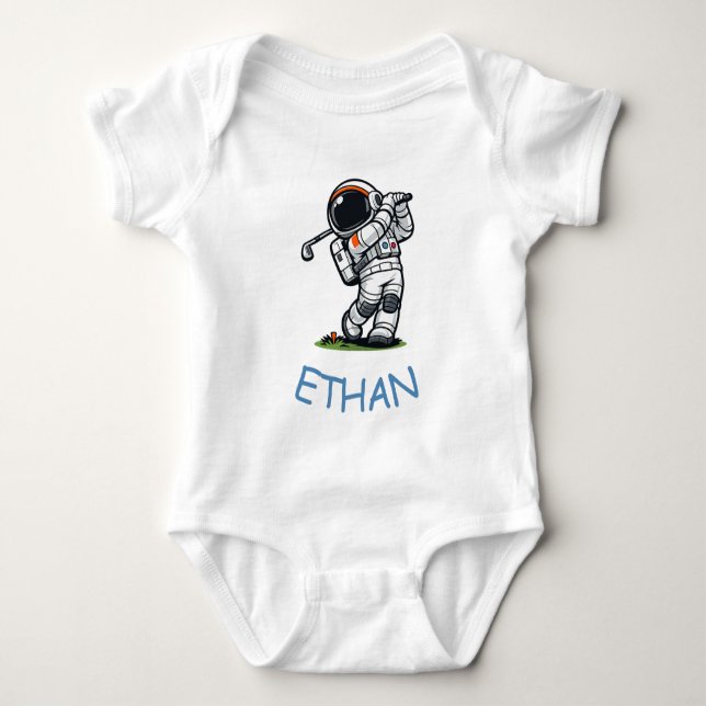 Body Para Bebé Golf Astronauta (Anverso)