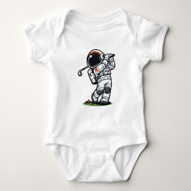 Body Para Bebé Golf Astronauta (Anverso)