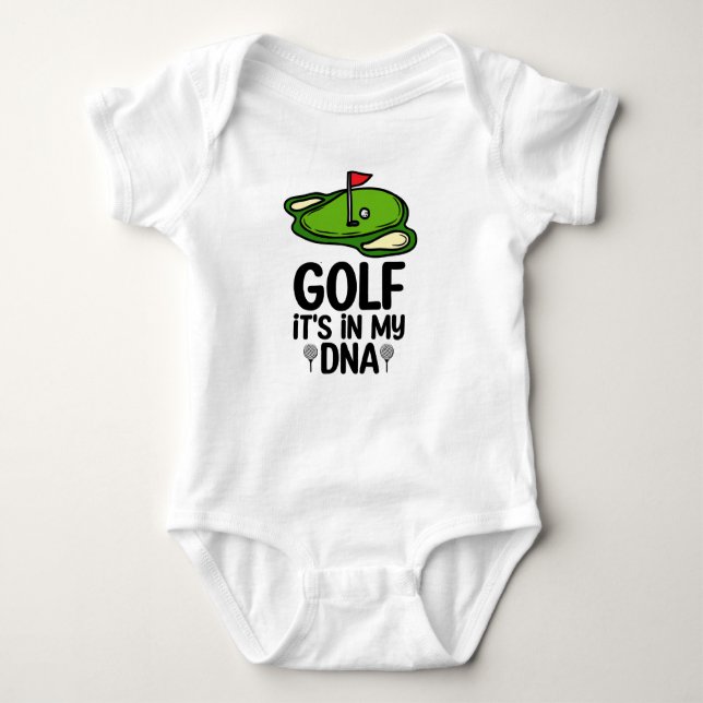 Body Para Bebé Golf está en mi ADN para bebé golfer (Anverso)