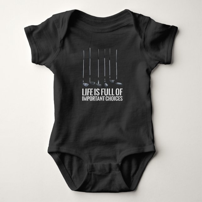 Body Para Bebé Golf Funny Golfer importantes opciones de regalo p (Anverso)