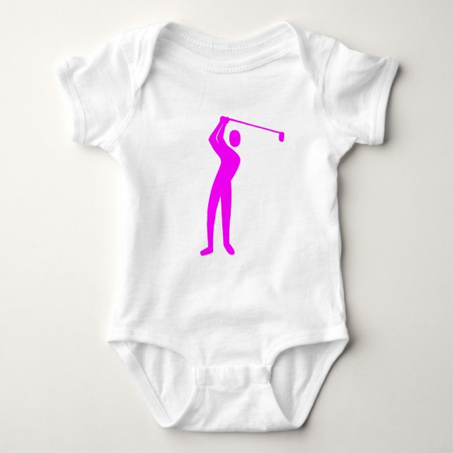 Body Para Bebé Golf - Magenta (Anverso)