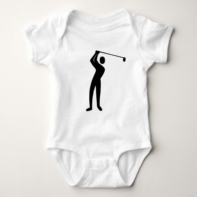 Body Para Bebé Golf - Negro (Anverso)