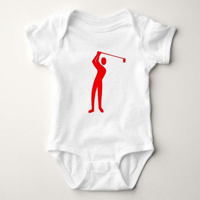 Body Para Bebé Golf - Rojo (Anverso)
