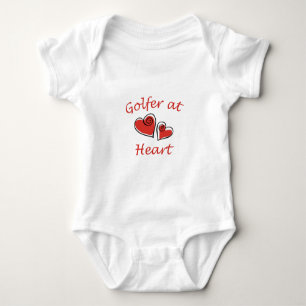 Body Para Bebé Golfer en el corazón