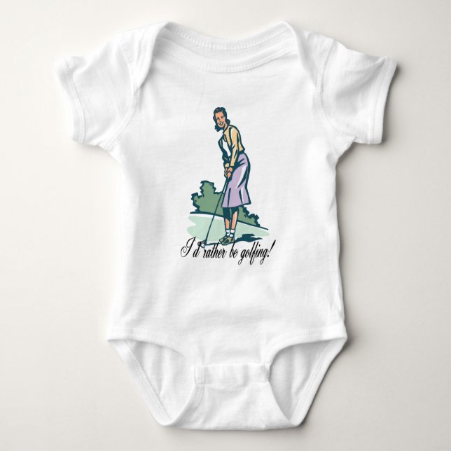 Body Para Bebé ¡Golfing bastante! (Anverso)